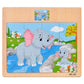 Wooden Vehicle & Animal Puzzle Set – Educational Gift for Early Learners