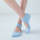 Anti-Slip Yoga Socks with Grips for Pilates and Dance, 2 Pairs of Breathable Cotton Grip Socks, Comfortable and Durable