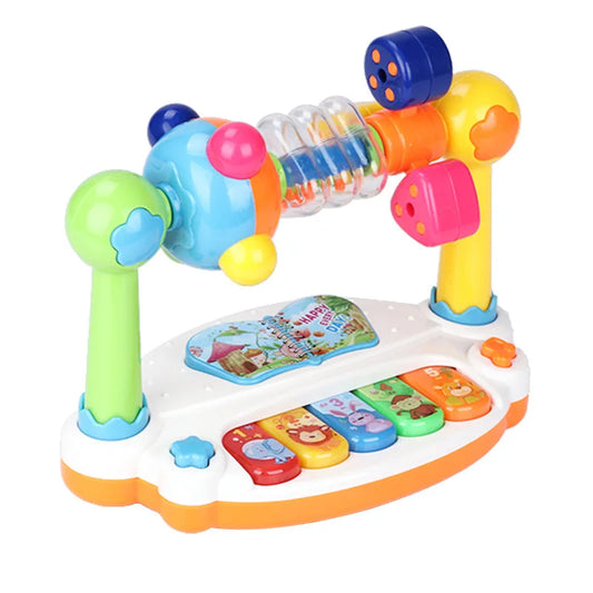Rotating Baby Piano Keyboard – Light-Up Sound Toy for Musical Play