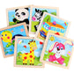 Kids Montessori Jigsaw Puzzle – Cartoon Animal and Vehicle Wooden Set