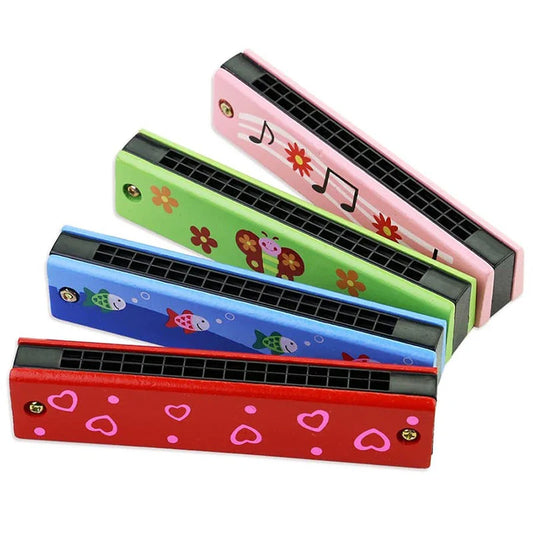 Wooden Harmonica for Kids – Musical Toy for Beginners and Early Learners